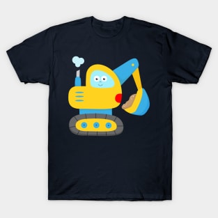 Excavator Digger Kids Toddler Boys T-Shirt